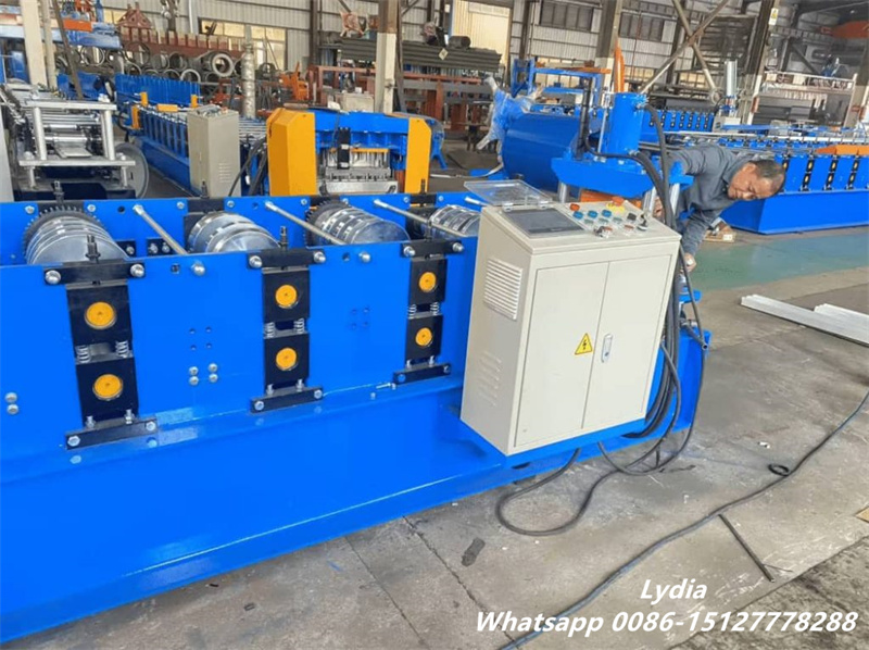 roller stations forming 90 degree metal wall cladding panel profile