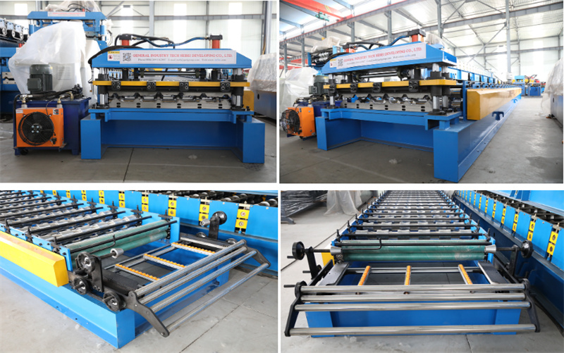 industrial ridge cap roll forming machine with hydraulic system
