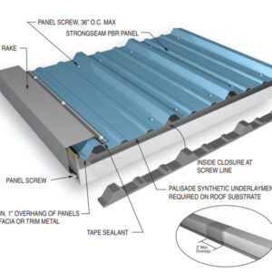 metal ridge cap forming machine producing PBR roof panels