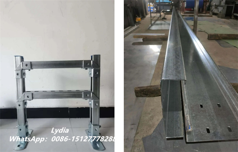 C purlin cold roll forming machine with PLC control system