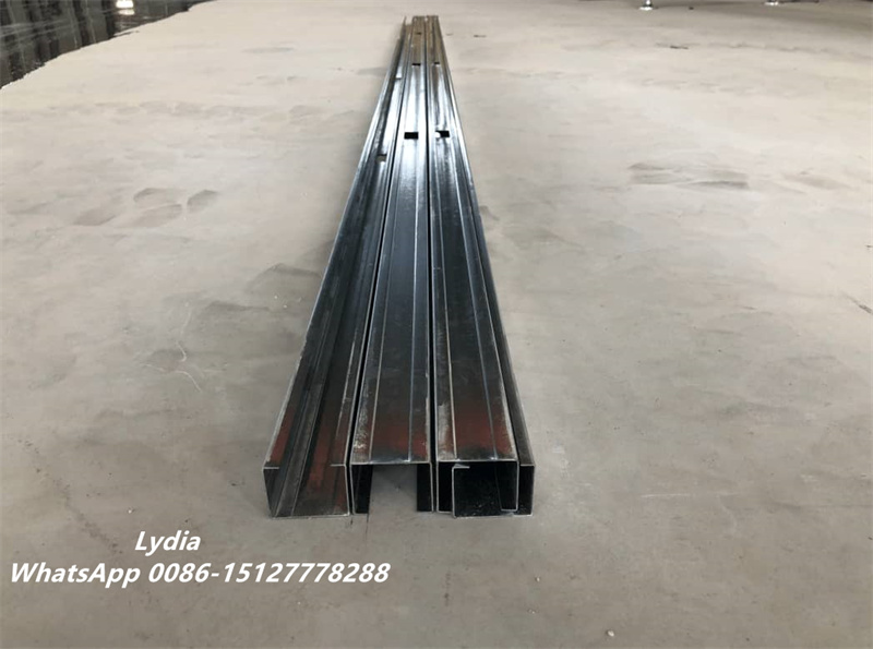 C stud and U track roll forming machine production line