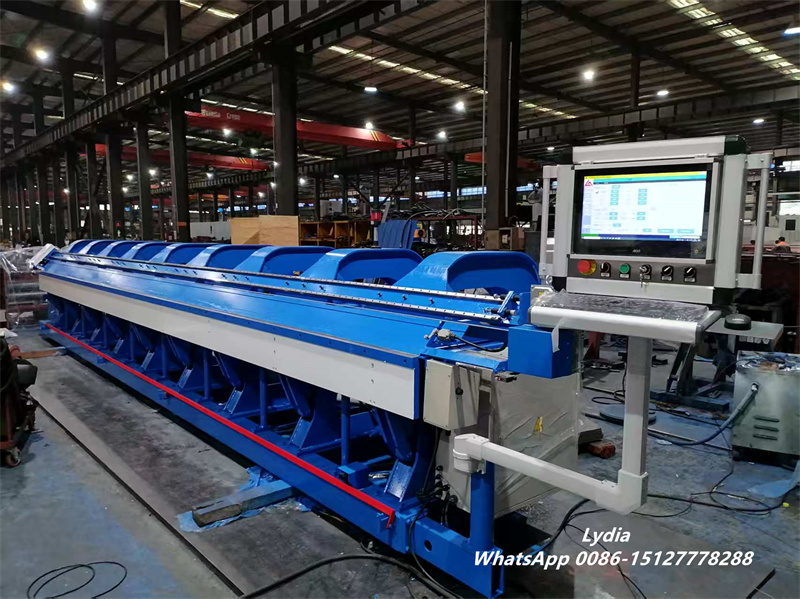 CNC folding machine working on sheet metal bending process