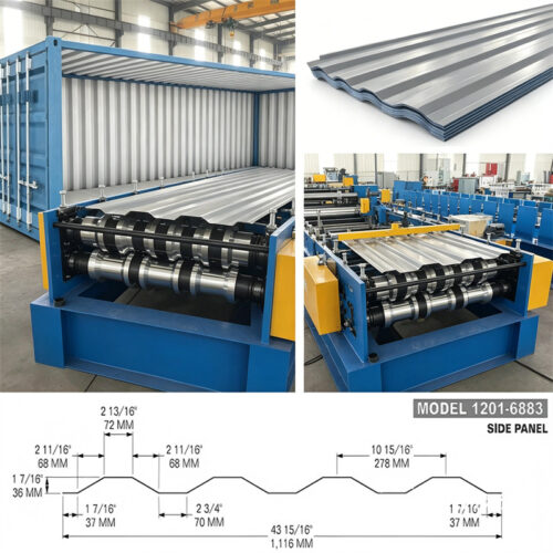 shipping container making machine for corrugated container panels production