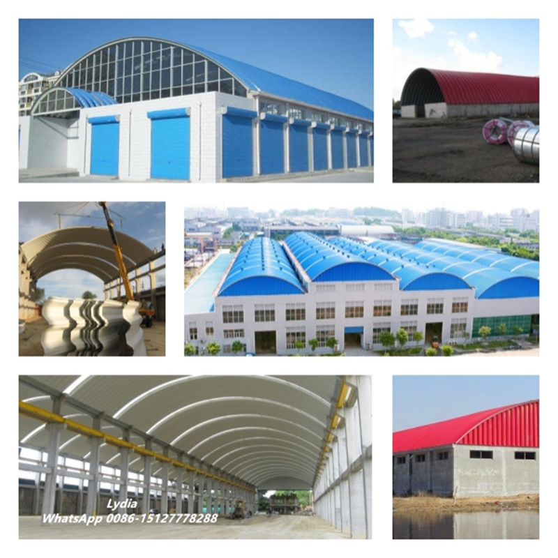 Corrugated metal roofing sheet roll forming production line