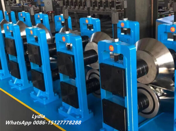 Drip Edge Roll Forming Machine01 Roller stations detail of Metal Roofing Drip Edge Roll Forming Machine (45# steel chrome plated)