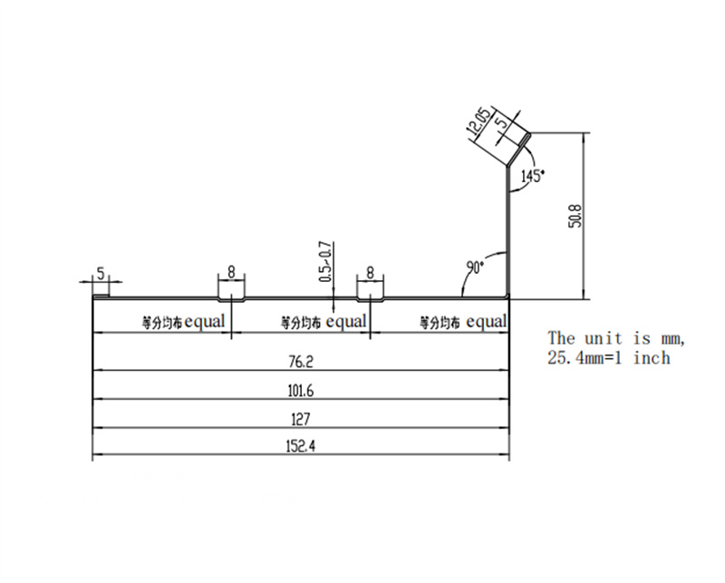 Roof Flashing Roll Forming Machine forming process for drip edge profile