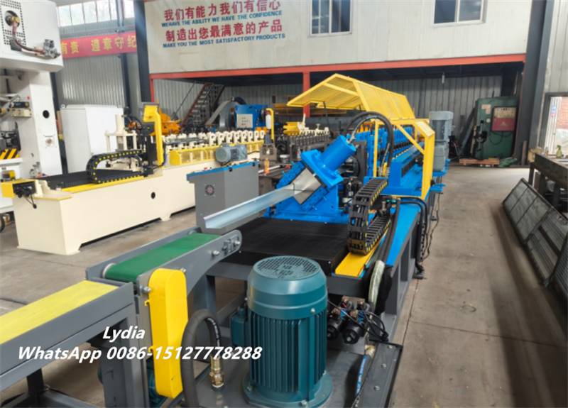 PLC control system Iron Angle Roof Flashing Machine electrical cabinet