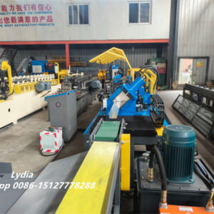 Drip Edge Roll Forming Machine07 Iron Angle Roof Flashing Metal Roofing Drip Edge Roll Forming Machine production line view