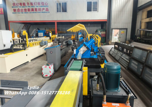 Drip Edge Roll Forming Machine07 Iron Angle Roof Flashing Metal Roofing Drip Edge Roll Forming Machine production line view