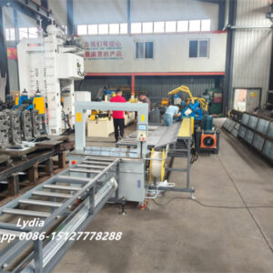 Drip Edge Roll Forming Machine08 Iron Angle Roof Flashing Metal Roofing Drip Edge Roll Forming Machine production line view