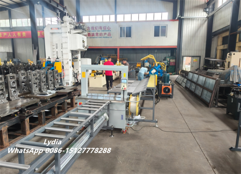 Iron Angle Roof Flashing Metal Roofing Drip Edge Roll Forming Machine production line view