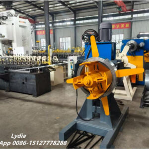 Drip Edge Roll Forming Machine10 Hydraulic decoiler feeding system for Roof Flashing Roll Forming Machine line