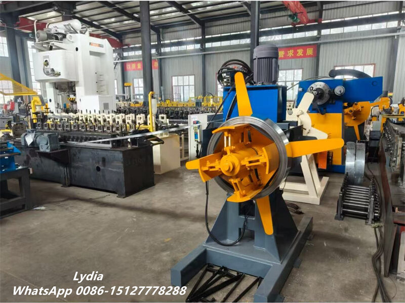 Hydraulic decoiler feeding system for Roof Flashing Roll Forming Machine line