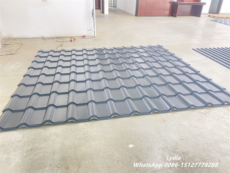 Double Layer Glazed Tile Roll Forming Machine Trial Running
