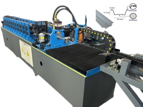 Hat Metal Furring Channel02_ Zhongtuo Automatic Hat Channel Roll Forming Machine for Omega Profile, Drywall Framing and Steel Structure Machine