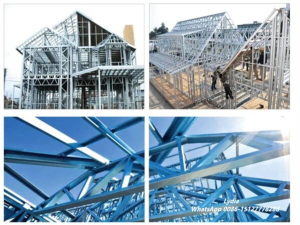 Light Gauge Steel Frame 008 Steel stud and track roll forming machine for prefab house construction
