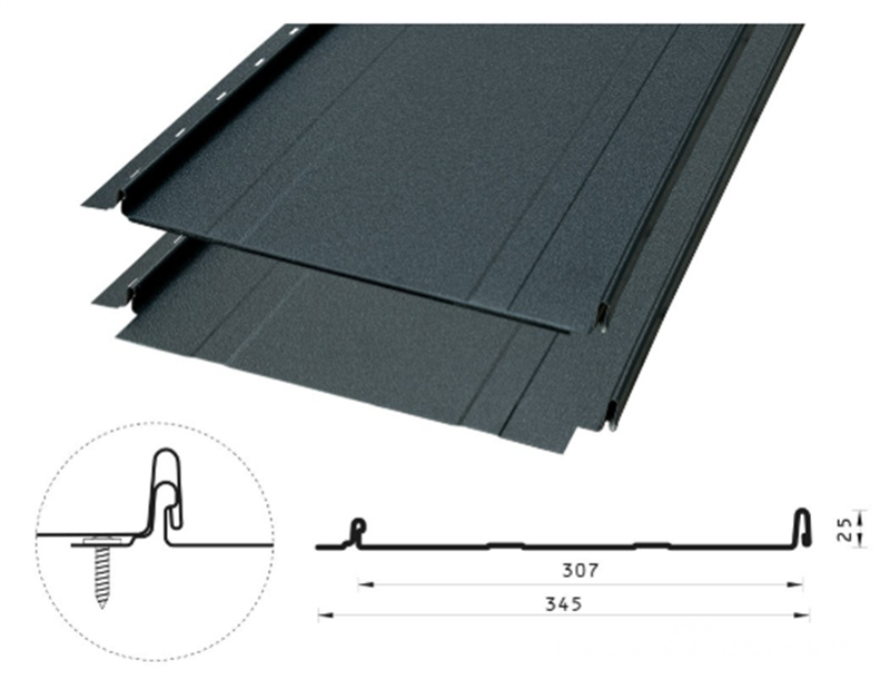 Prime Click S snap lock standing seam metal roof panel profile