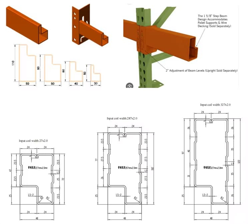 industrial pallet racking beam manufacturing machine