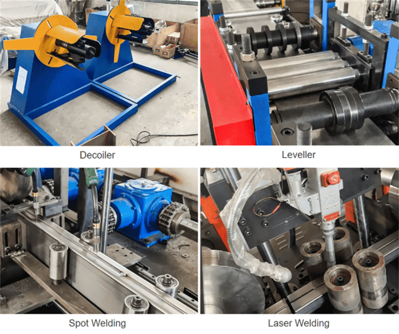 automatic step beam roll forming machine for pallet racking manufacturing