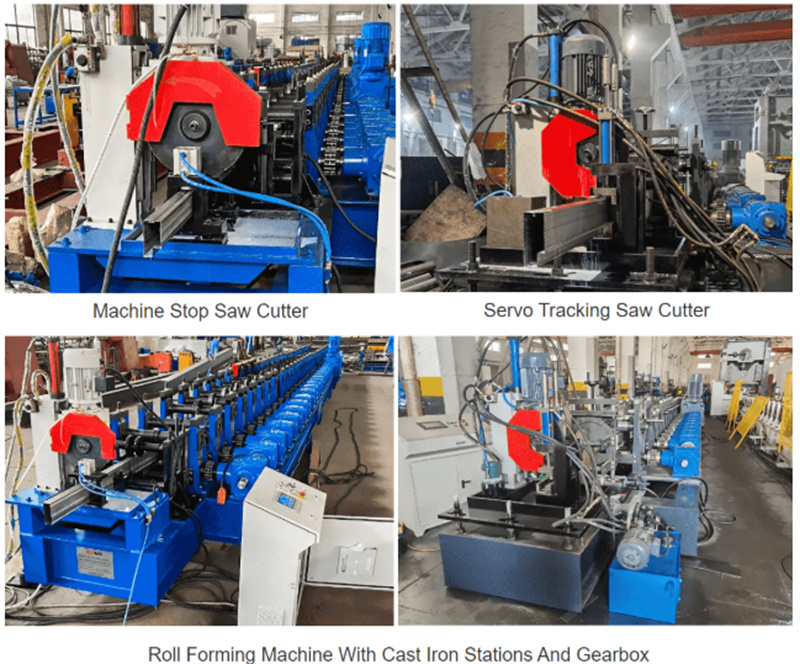automatic step beam roll forming machine for pallet racking manufacturing