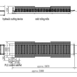 TN407 TN40 roofing sheet profile drawing with overlapping design