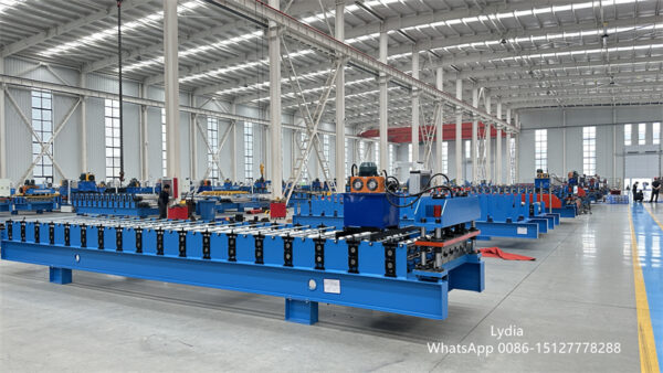 Trapezoidal and facade sheets03 automatic trapezoidal sheet making machine for steel roofing