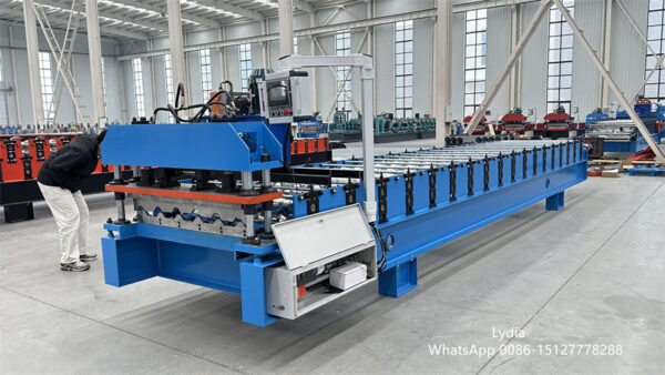 Trapezoidal and facade sheets05 metal roofing sheet making machine for industrial roof panels
