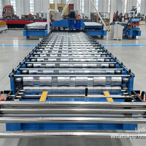 Trapezoidal and facade sheets08 trapezoidal profile roofing sheet roll forming machine production line