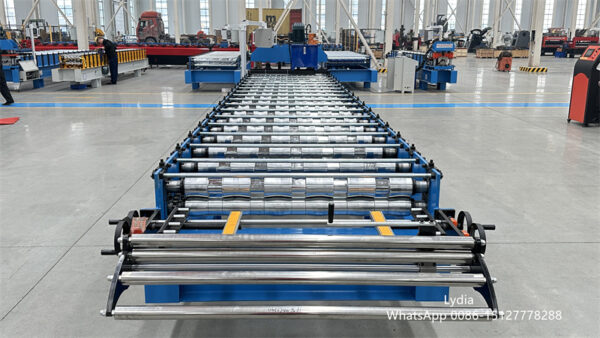 Trapezoidal and facade sheets08 trapezoidal profile roofing sheet roll forming machine production line