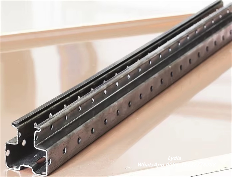 Supermarket shelf upright profile produced by roll forming machine