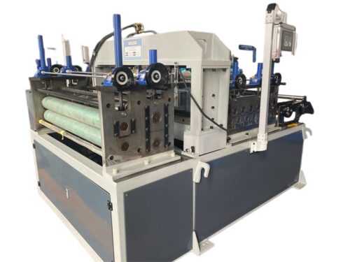 Industrial steel slitting machine with PLC control system and touch screen operation