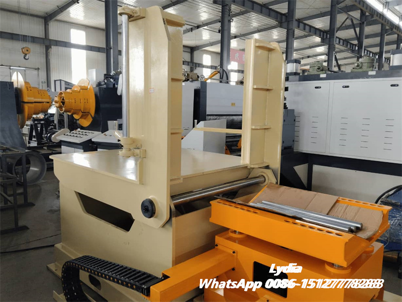 2 in 1 Hydraulic Decoiler and Leveling Machine with Coil Loading Car