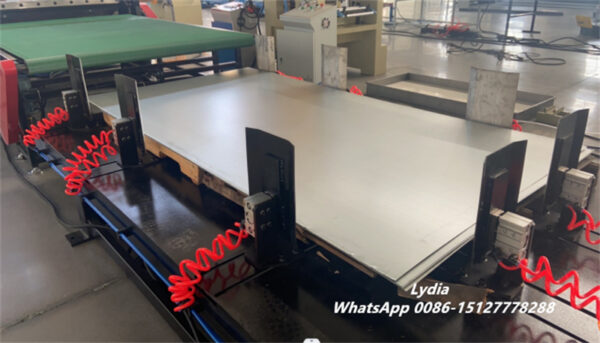 Cut To length 002 automatic stacking system for cut to length line sheet metal conveyor and collection table