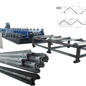 Highway Guardrail001 Guardrail Punching and Roll Forming System
