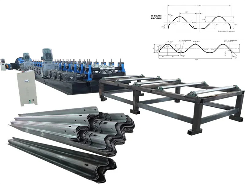 Guardrail Punching and Roll Forming System