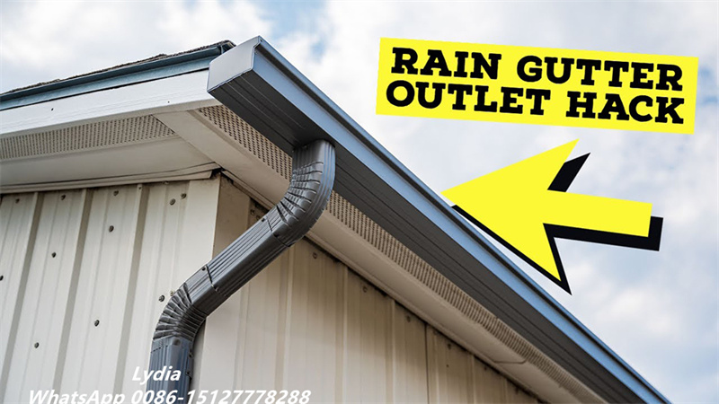 Automatic water gutter production line for roofing drainage applications