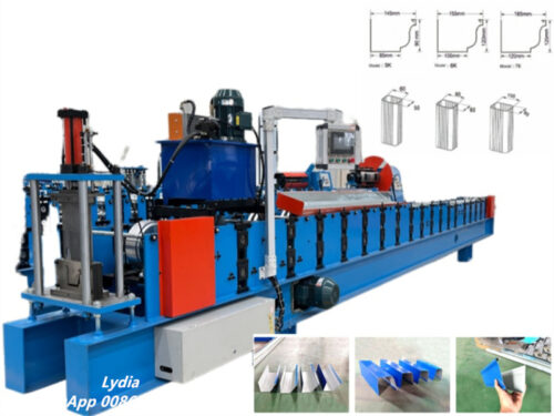 K Style Gutter102 Steel K-style gutter roll forming machine production line in factory