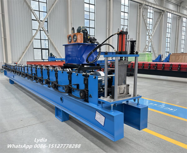 K Style Gutter11 PLC controlled metal gutter roll forming machine