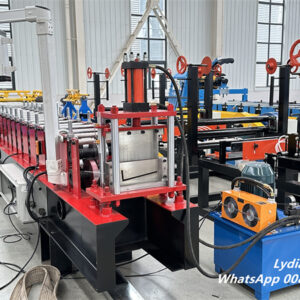 L purlin08 L Angle Roll Forming Machine in factory workshop