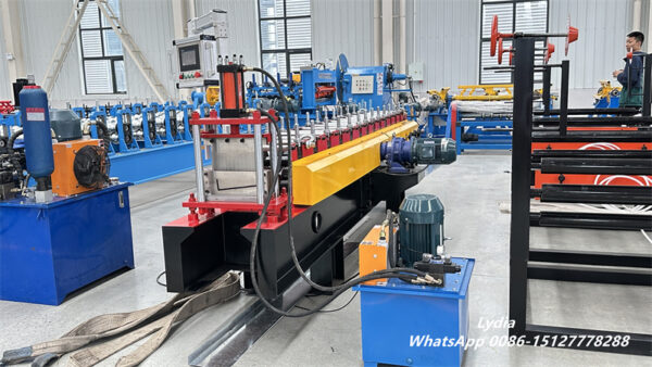 L purlin09 L Angle Roll Forming Machine in factory workshop