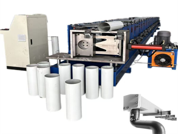 Zhongtuo 101mm & 95mm Rainwater Pipe Making Machine Round Downspout Roll Forming Machine