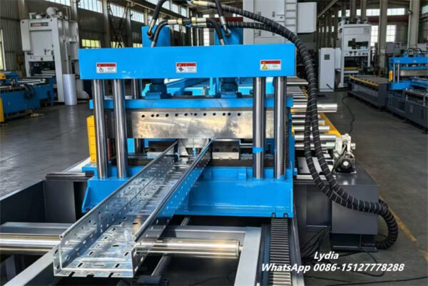 High-Speed Cable Tray Roll Forming Machine with Hydraulic Cutting System