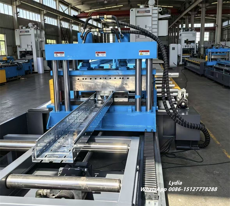 High-Speed Cable Tray Roll Forming Machine with Hydraulic Cutting System