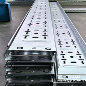 Cable Tray Roll Forming Machine Operating in Manufacturing Factory