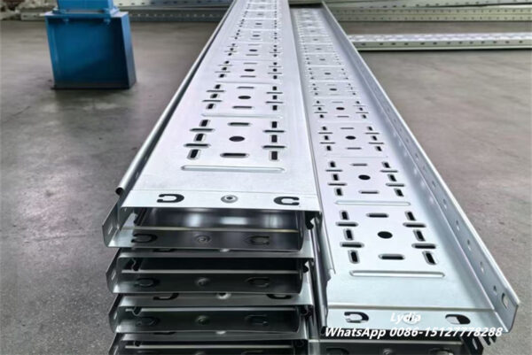 Cable Tray Roll Forming Machine Operating in Manufacturing Factory