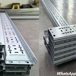 Cable Tray Roll Forming Machine Operating in Manufacturing Factory