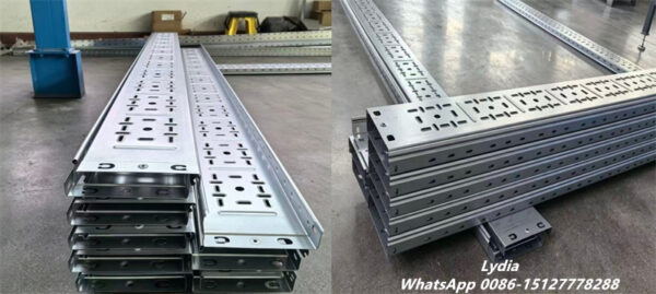 Cable Tray Roll Forming Machine Operating in Manufacturing Factory