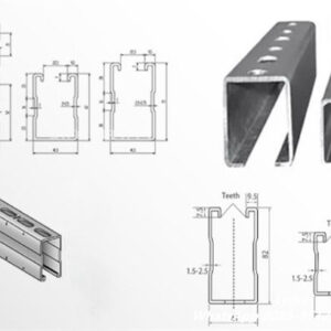 solar strut channel02 Zhongtuo High Speed Unistrut Channel Production Line Solar Channel Solar Mounting Strut Roll Forming Machine