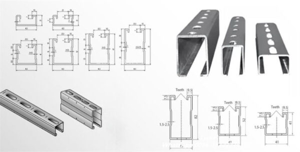 solar strut channel02 Zhongtuo High Speed Unistrut Channel Production Line Solar Channel Solar Mounting Strut Roll Forming Machine