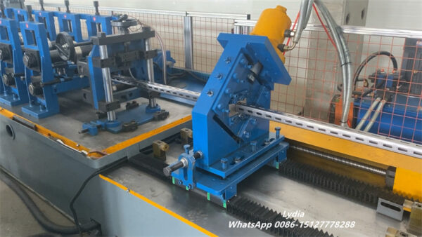 solar strut channel08 Automatic PV support bracket production line with PLC control